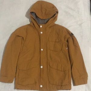 Mustard raincoat jacket